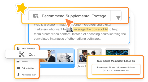 Create clear help center videos with Visla’s AI-powered editing tools and scene-based editor for tutorials.